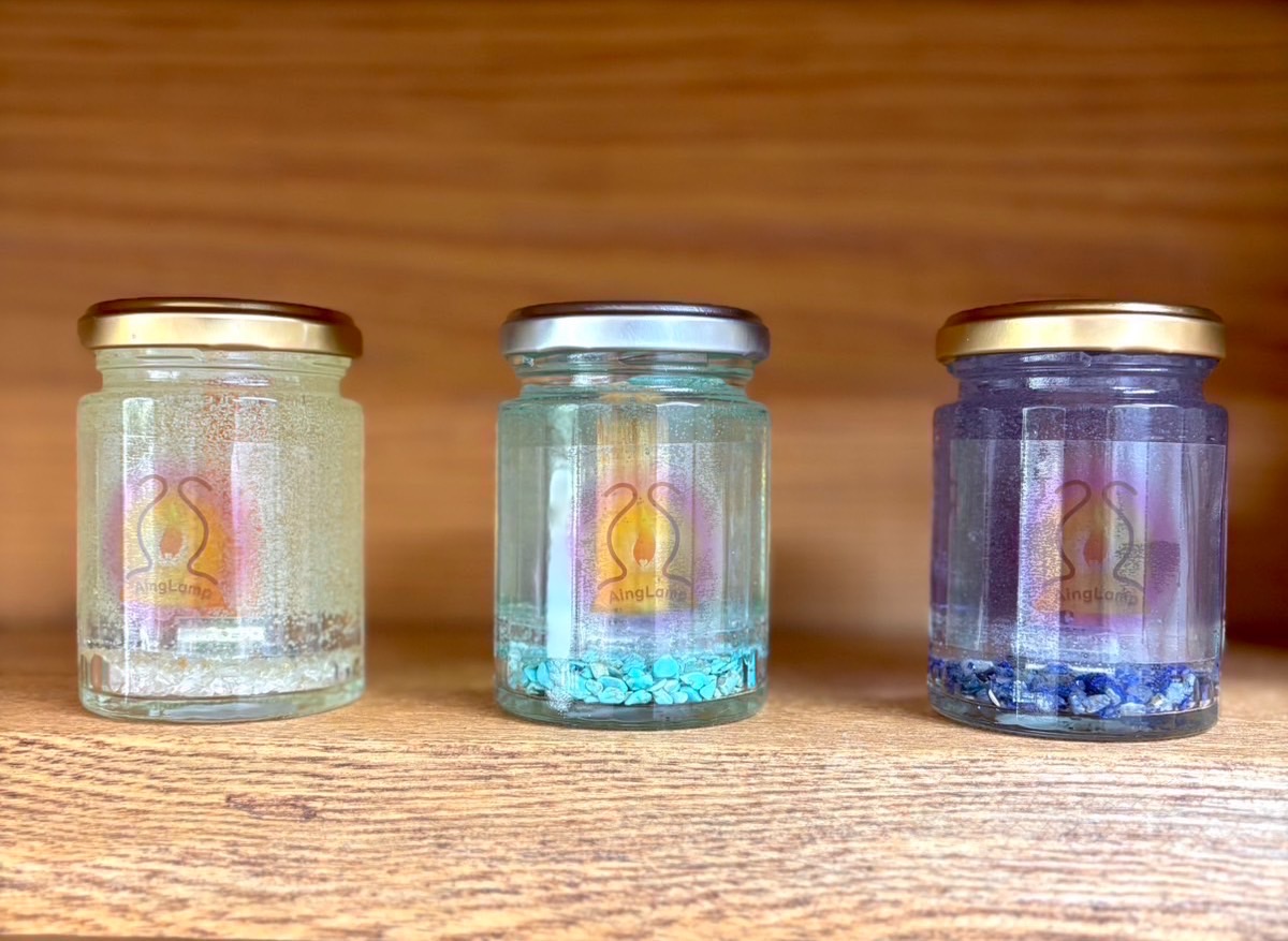 音と香りと、わたし。 - 天然石入りアロマキャンドル